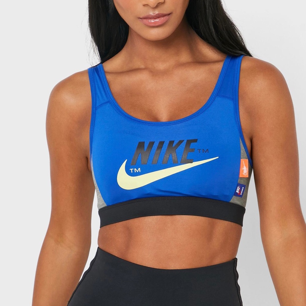 Nike Blue and Black Sports Bra